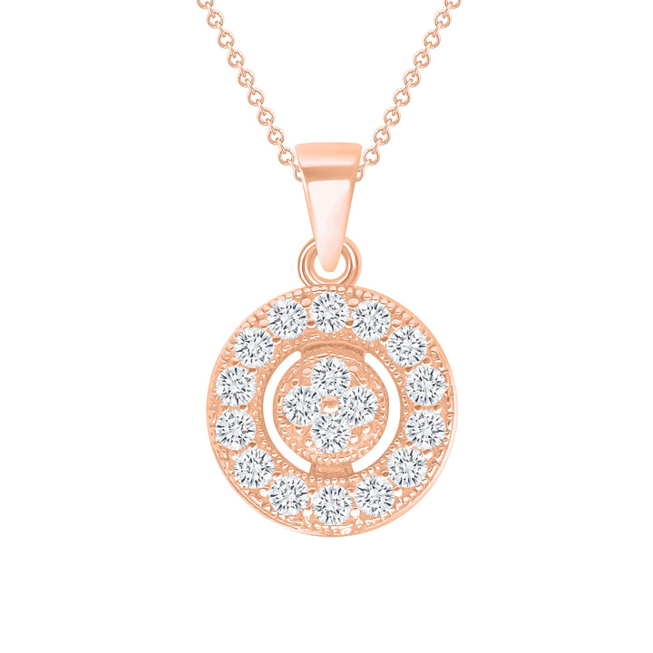 0.25 Ct. Brilliant Round Cut Circle Diamond Pendant