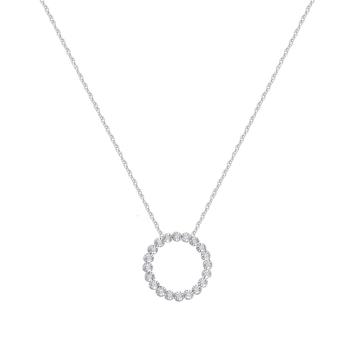 1/10 Carat Natural Diamond Circle Pendant WHILE SUPPLIES LAST