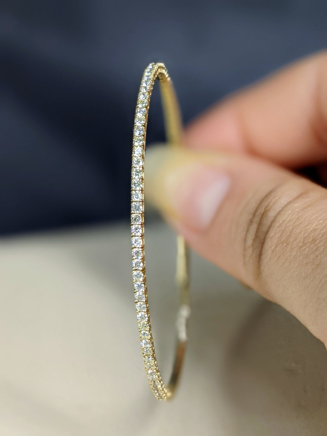 Flexible Bracelet Bangle 1.50 Ct. Tw. Round Diamonds