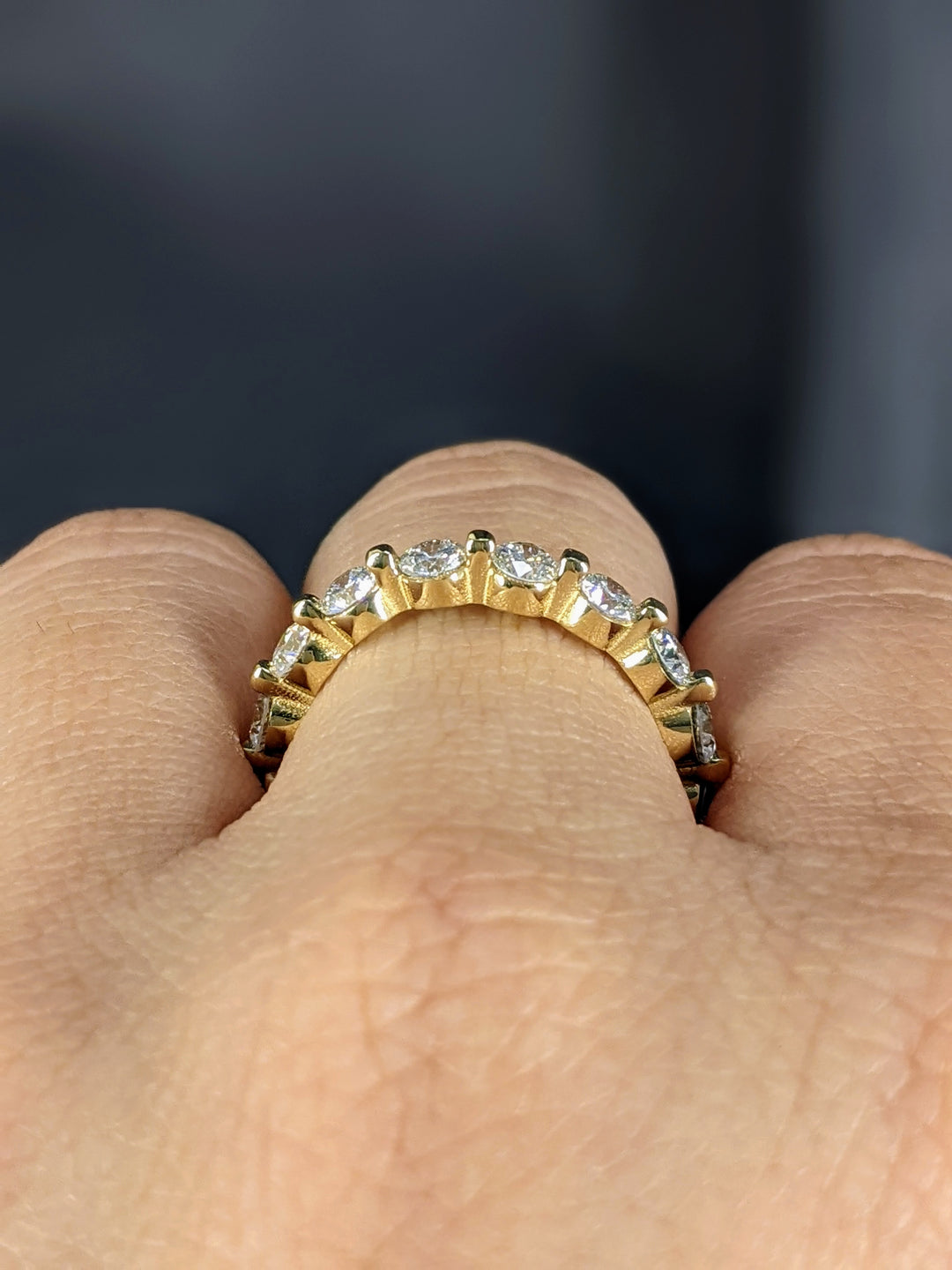 3.00 Carat Brilliant Round Cut Diamond Eternity Band