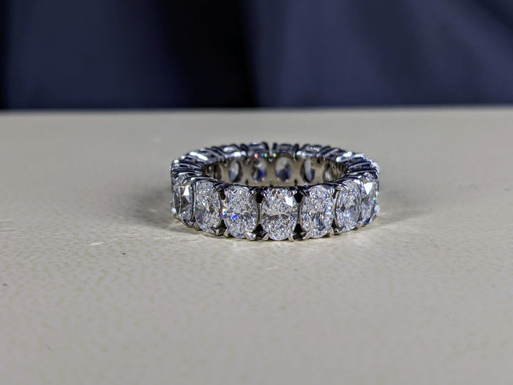 5.50 Carat Oval Cut Diamond Eternity Band