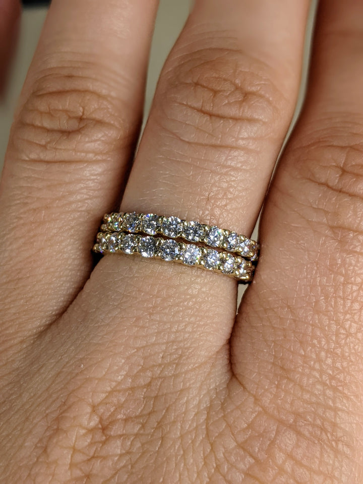 1.50 Carat Brilliant Round Cut Diamond Eternity Band