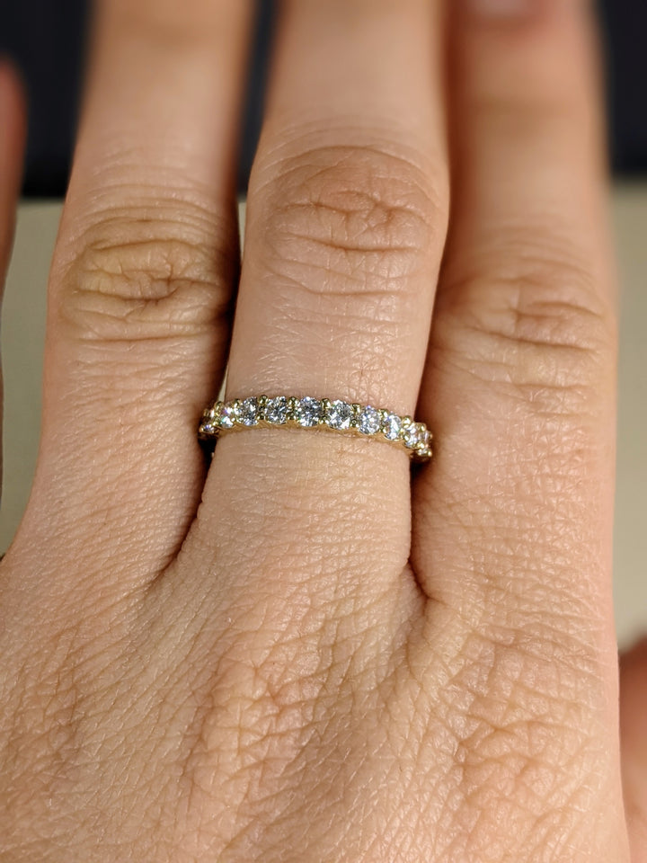 1.50 Carat Brilliant Round Cut Diamond Eternity Band