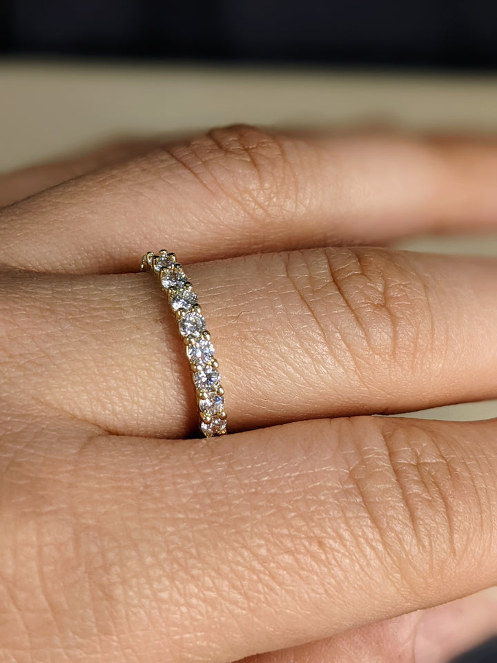 1.50 Carat Brilliant Round Cut Diamond Eternity Band