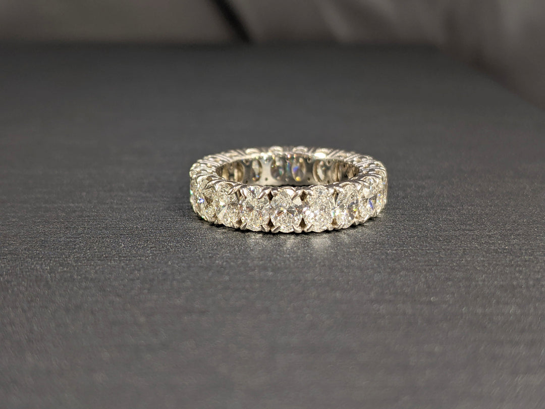 4.25 Carat Oval Cut Diamond Eternity Band