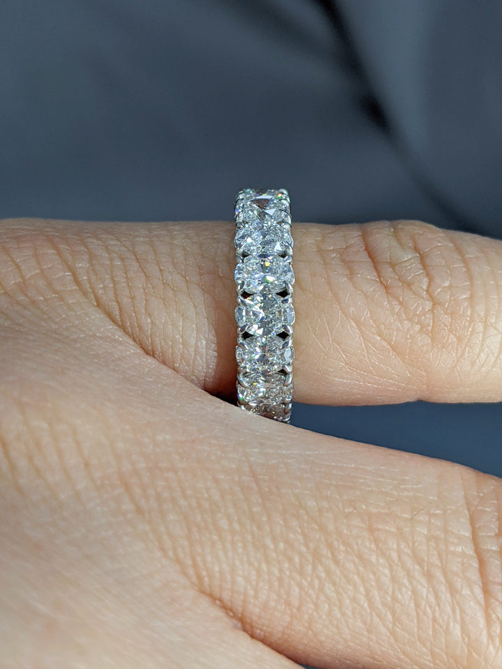 4.25 Carat Oval Cut Diamond Eternity Band