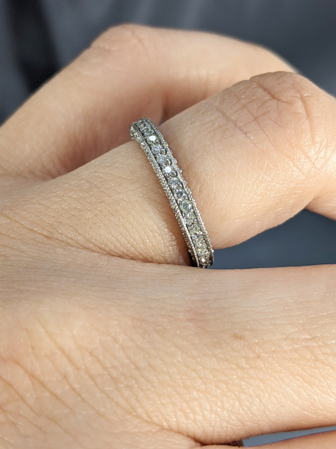 Women's 0.75 Carat Round Cut Diamond Eternity Band