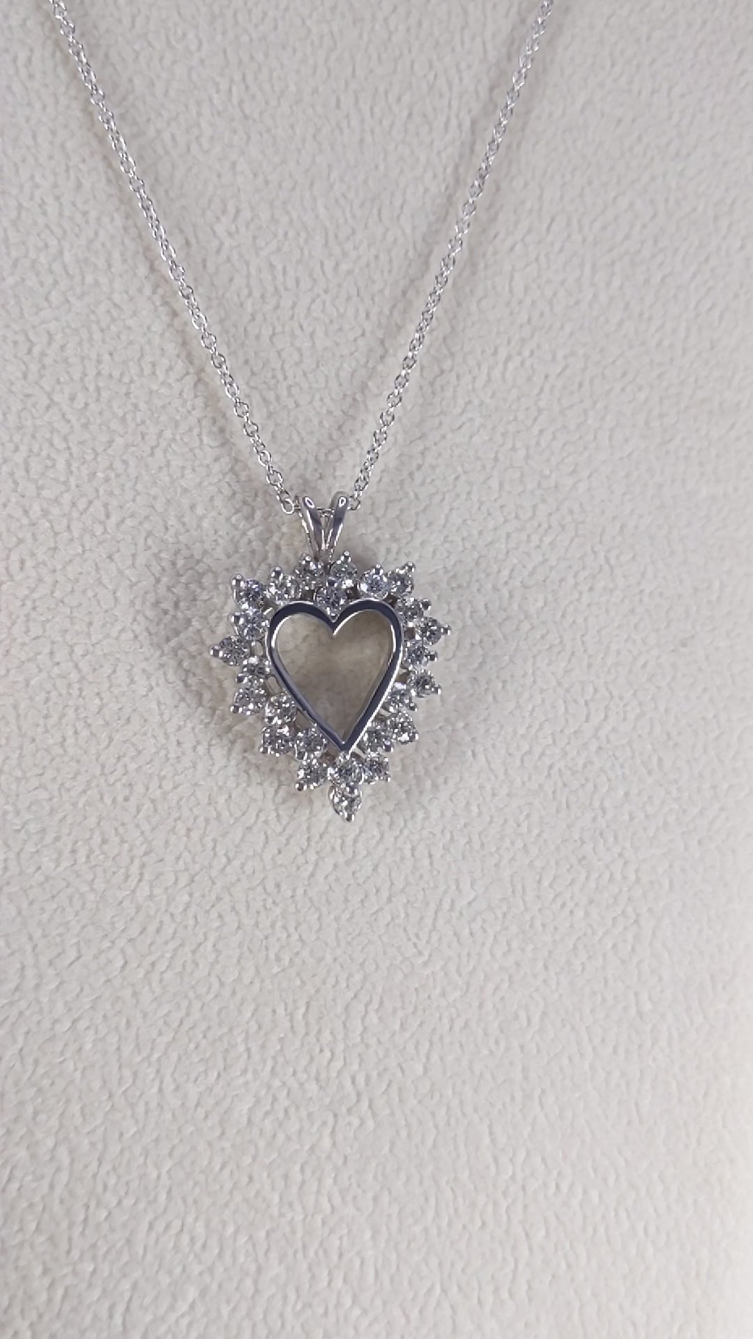 Heart Halo 1.80 Ct. Tw. Brilliant Round Cut Diamond Pendant