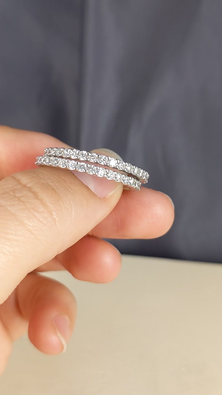 1.50 Carat Brilliant Round Cut Diamond Eternity Band