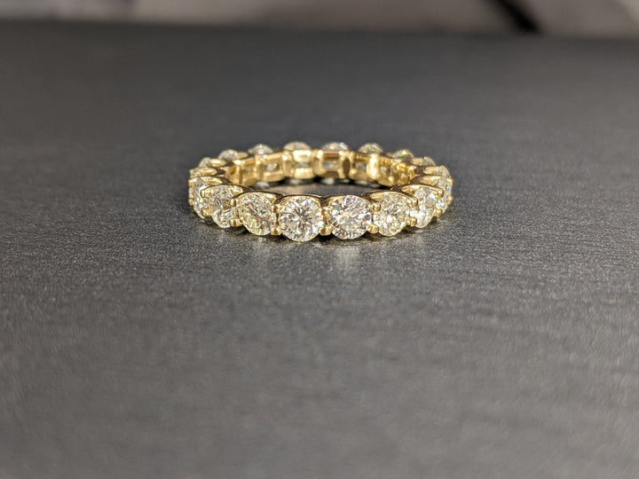 3.54 Carat Brilliant Round Cut Diamond Eternity Band