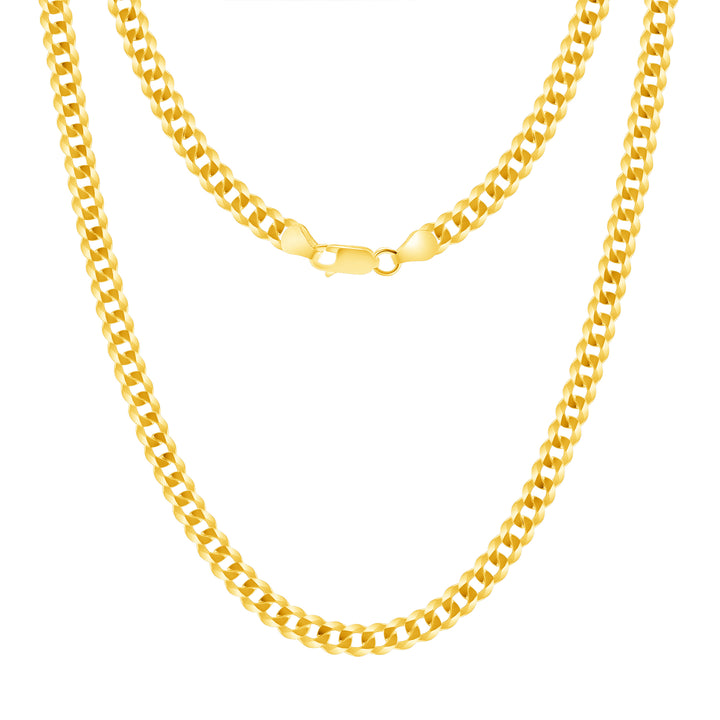 Solid 14K Yellow Gold 5 mm, 6 mm Miami Cuban Link Chain Necklace 16"-26"