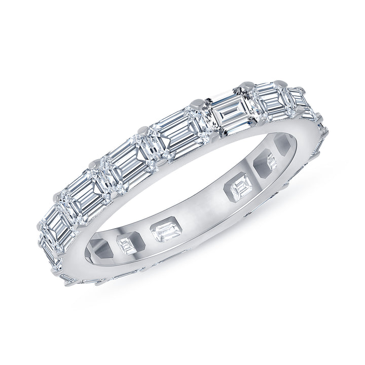 3.50 Ct. Tw. Emerald Cut Diamond Eternity Band East-West Setting  H,VS