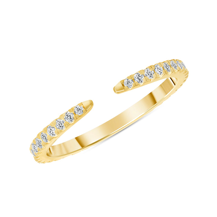 0.33 Ct. Tw. Diamond Thin Eternity Open Ring