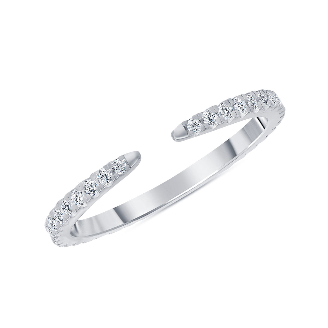 0.33 Ct. Tw. Diamond Thin Eternity Open Ring