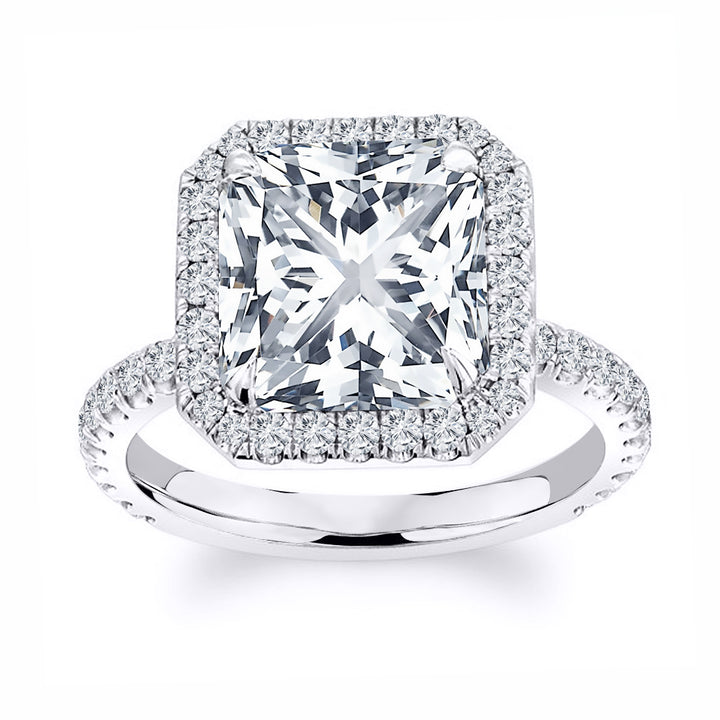 1.75 Ct. Tw. Halo Design Cushion Cut Diamond Engagement Ring