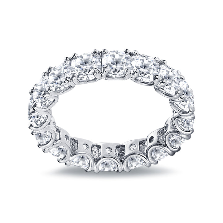 4.25 Carat Cushion Cut Diamond Eternity Ring