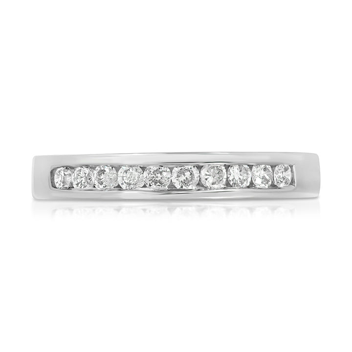 0.25 Carat Round Cut Diamond Channel Set Band