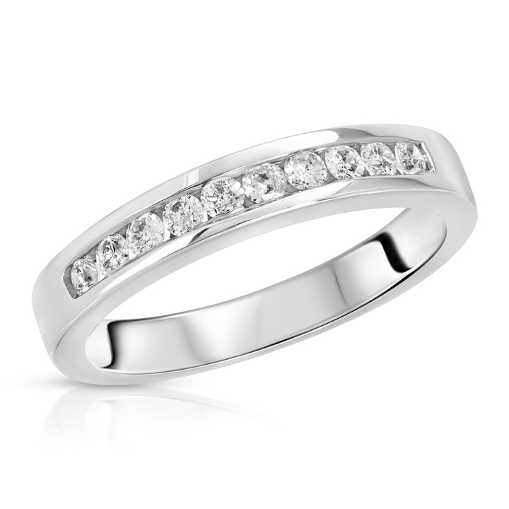 0.25 Carat Round Cut Diamond Channel Set Band