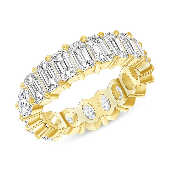 4.80 Carat Multi-Cut Diamond Eternity Band H,VS