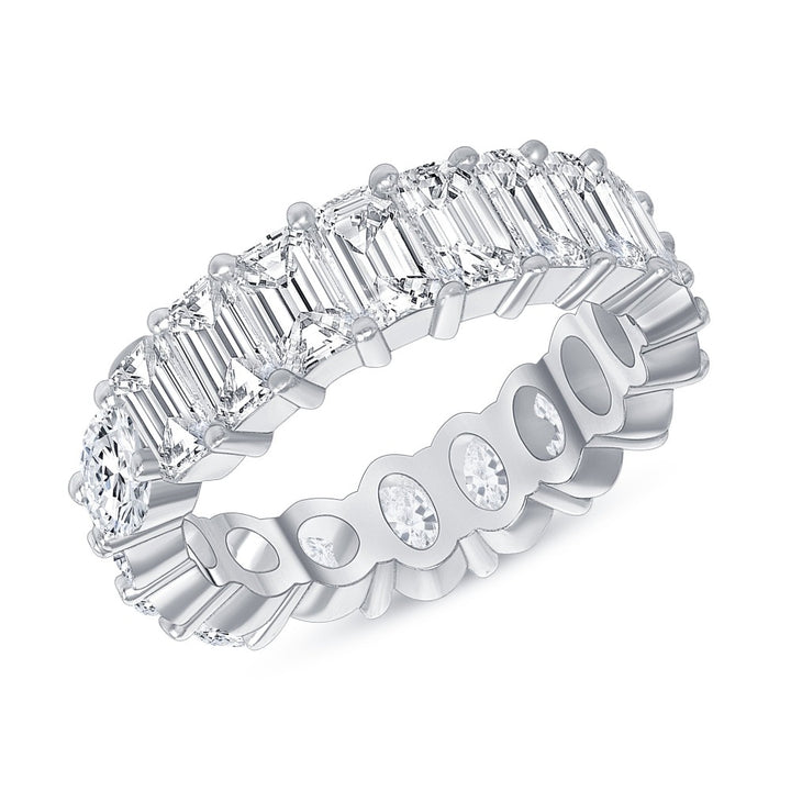 4.80 Carat Multi-Cut Diamond Eternity Band H,VS