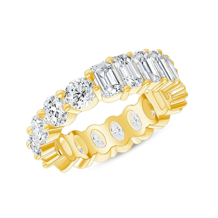 4.80 Carat Multi-Cut Diamond Eternity Band H,VS