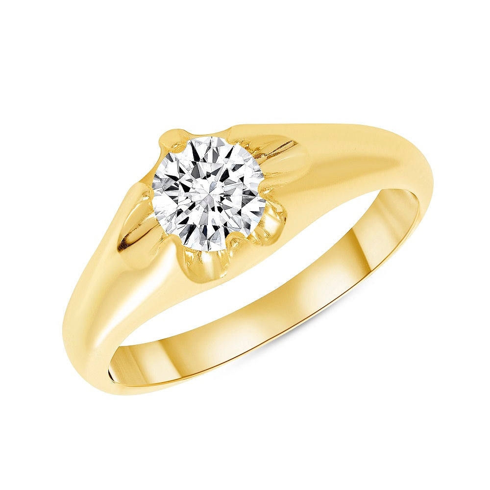 Men's 0.75 Ct. Tw. Round Cut Natural Diamond Solitaire Ring