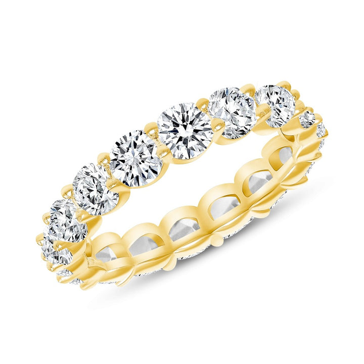 3.54 Carat Brilliant Round Cut Diamond Eternity Band