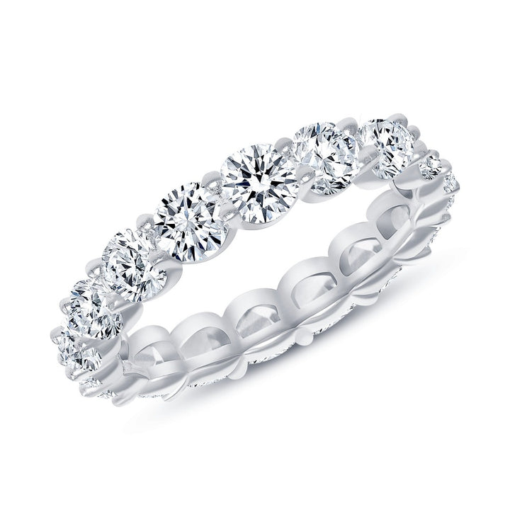 3.54 Carat Brilliant Round Cut Diamond Eternity Band