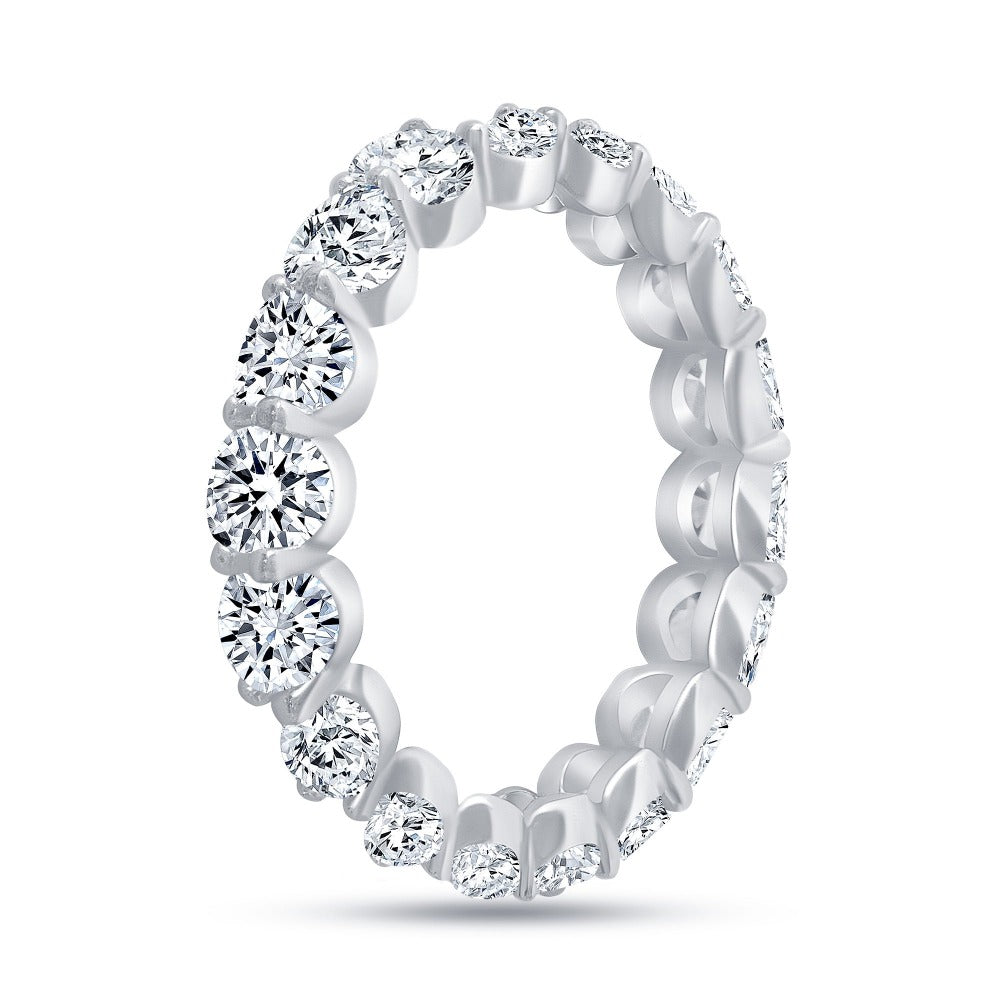 3.54 Carat Brilliant Round Cut Diamond Eternity Band