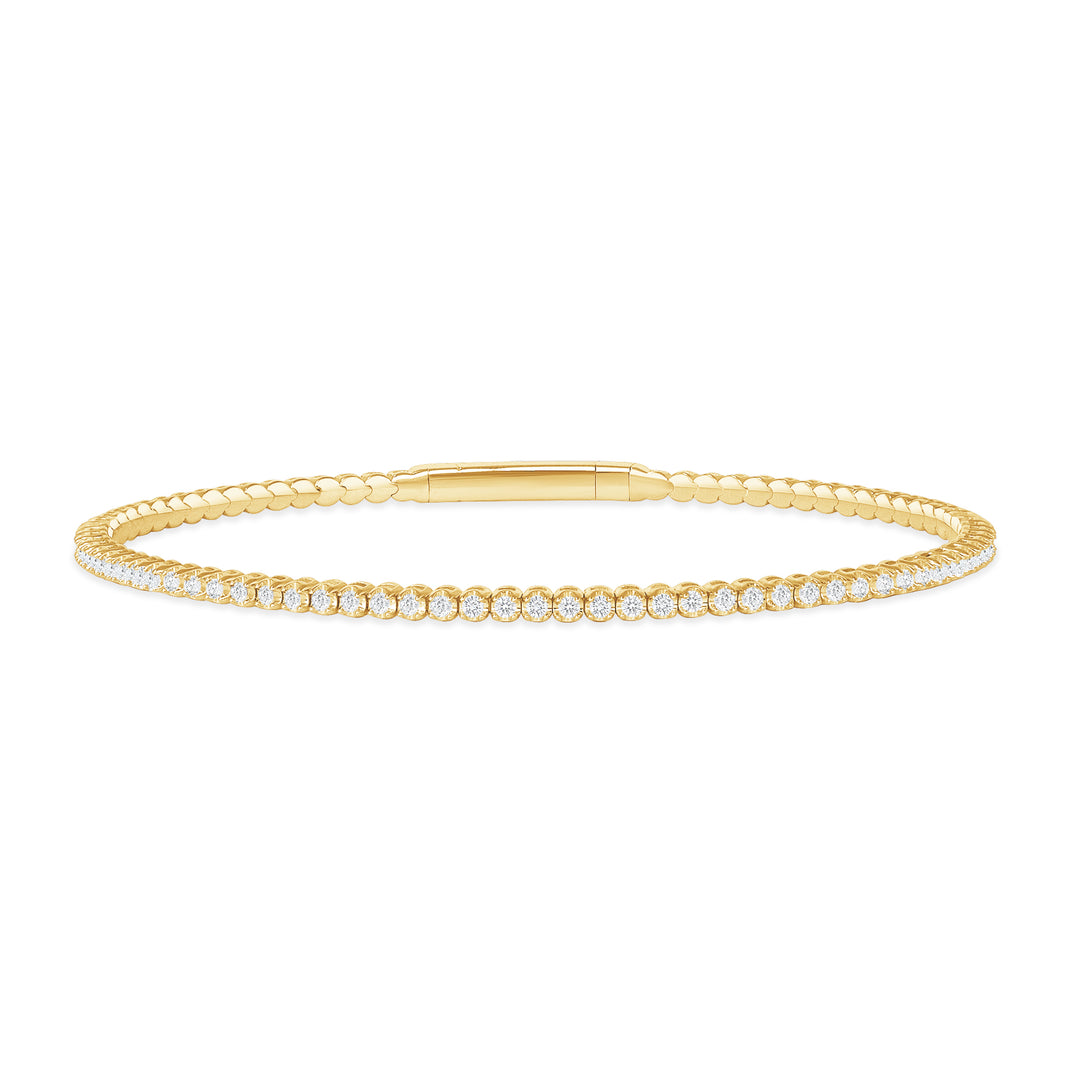 Flexible Bracelet Bangle 1.50 Ct. Tw. Round Diamonds