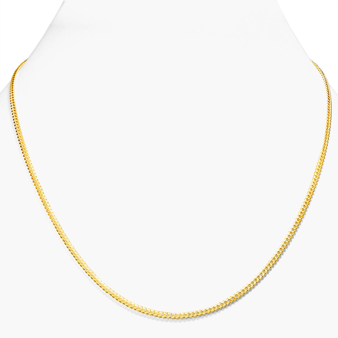 Solid 14K Yellow Gold 2.7 mm, 4 mm Miami Cuban Link Chain Necklace 16"-26"