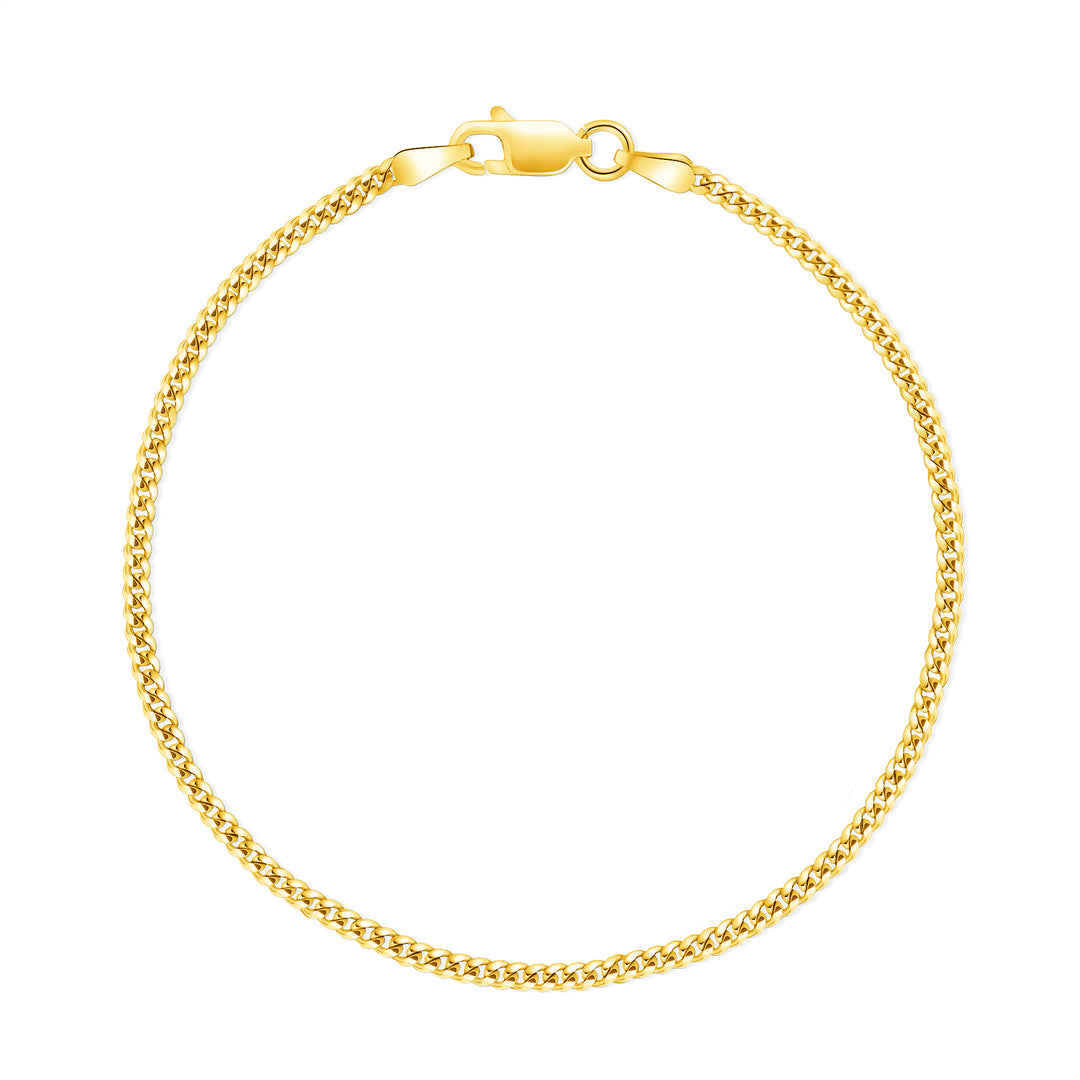 Solid 14K Yellow Gold 2.7 mm, 4 mm Miami Cuban Link Chain Necklace 16"-26"