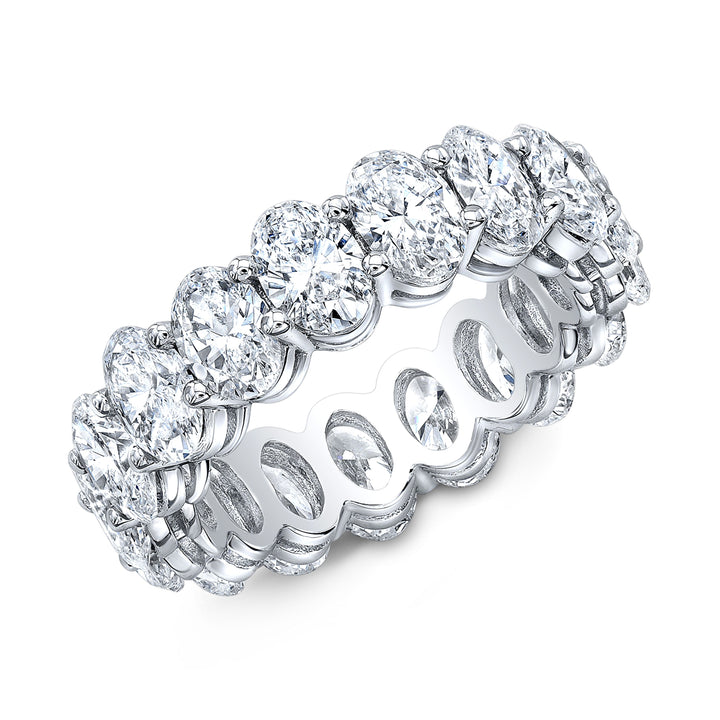 4.25 Carat Oval Cut Diamond Eternity Band