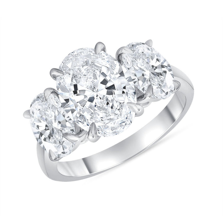 Three Stone Oval Cut Diamond Engagement Ring 1.50 Ct. Tw.