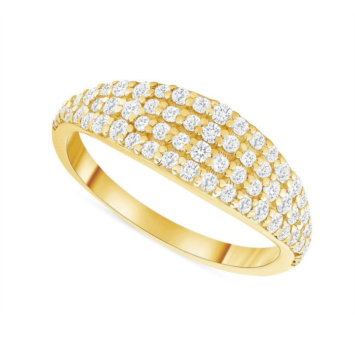 Men's Gold 0.75 Carat Round Cut Diamond Ring