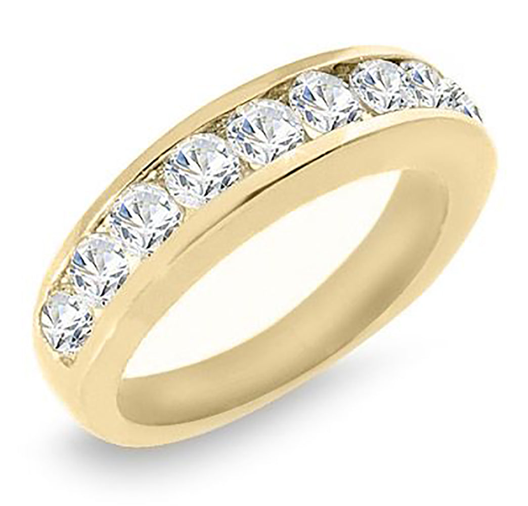 Women's 1.50 Carat Brilliant Round Cut Diamond Band