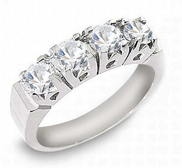 4-Stone 0.80 Ct. Tw. Round Cut Diamond Band