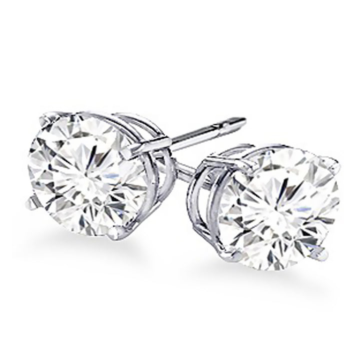 4-Prong Round Cut Diamond Stud Earrings 1.50 ct. tw.