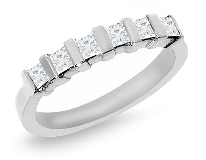 Women's 0.50 Carat Princess Cut Diamond Band