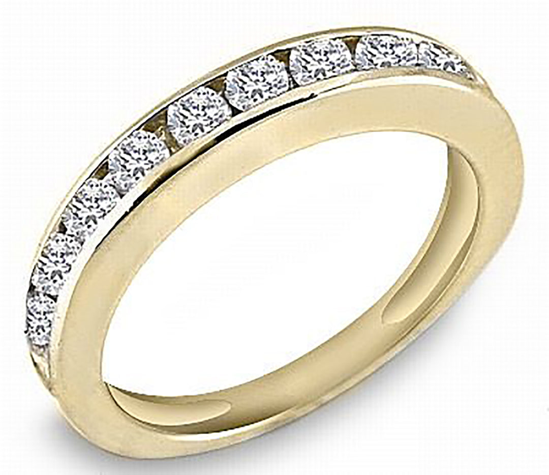 Men's Channel Set 1.00 Ct. Tw. Brilliant Round Cut Diamond Band