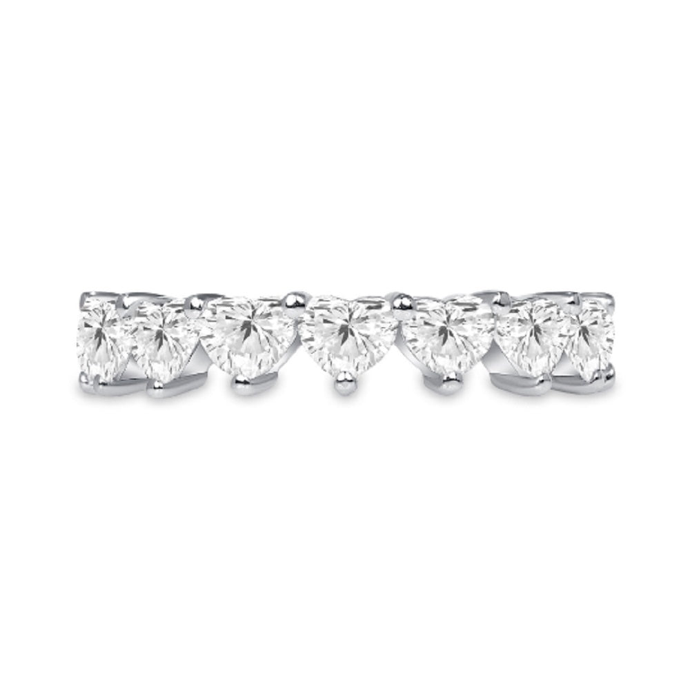 4.35 Ct. Tw. Heart Shape Cut Diamond Eternity Band