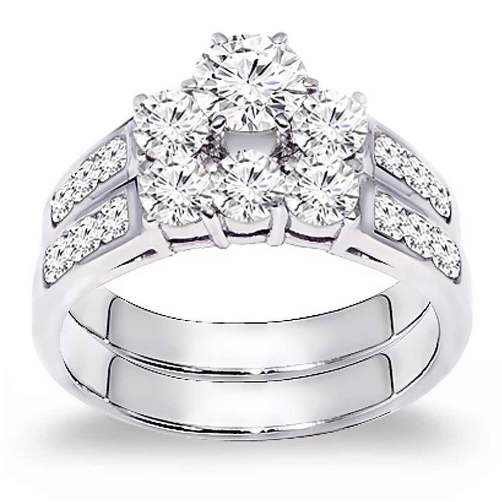 2.00 Carat Diamond Engagement Ring Set