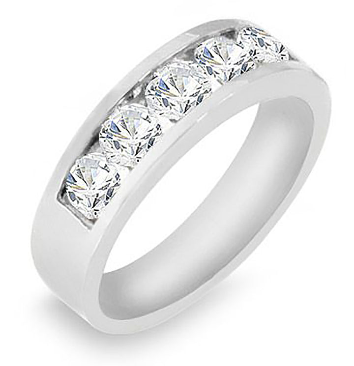 Men's 1.00 Ct. Tw. Round Cut Diamond Channel Set Band