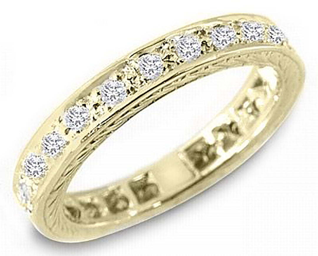 0.90 Carat Brilliant Round Cut Diamond Eternity Band