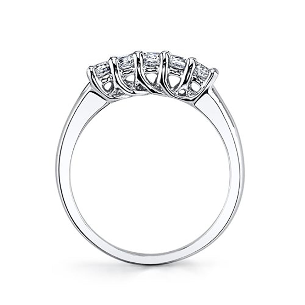 5-Stone Round Cut Diamond Band 0.50 Ct. Tw.