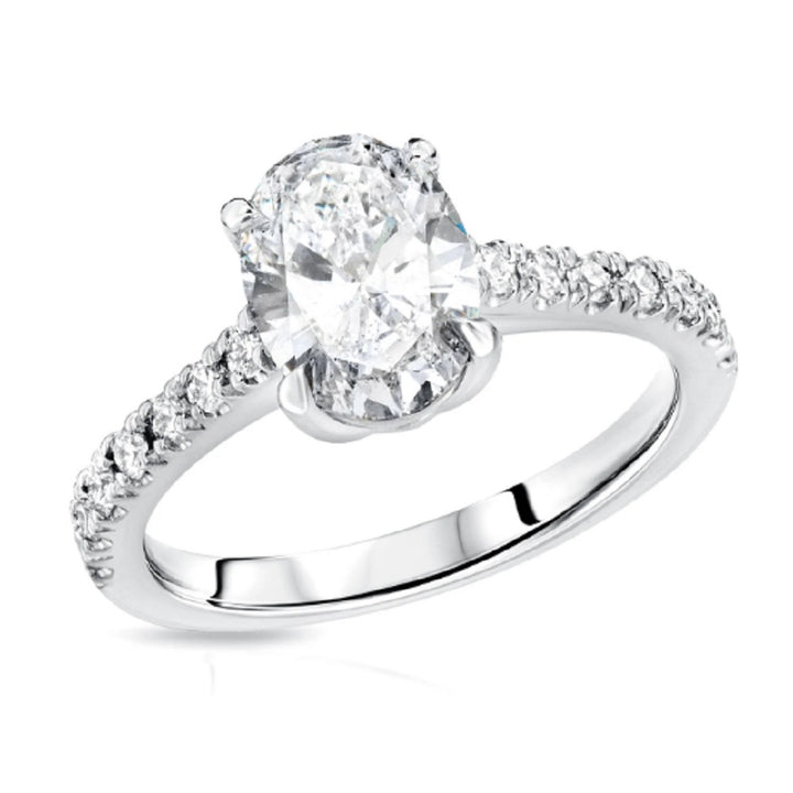 0.85 Ct. Tw. Oval Cut Diamond Engagement Ring