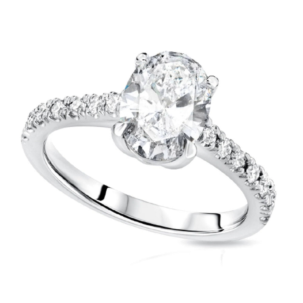 0.85 Ct. Tw. Oval Cut Diamond Engagement Ring