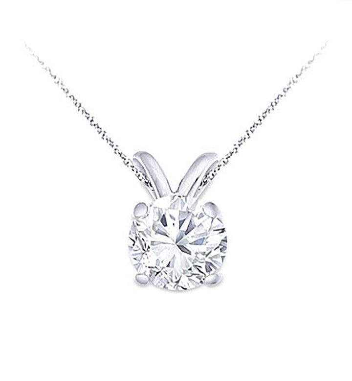 Solitaire 0.25-1.00 Ct. Tw. Brilliant Round Cut Diamond Pendant