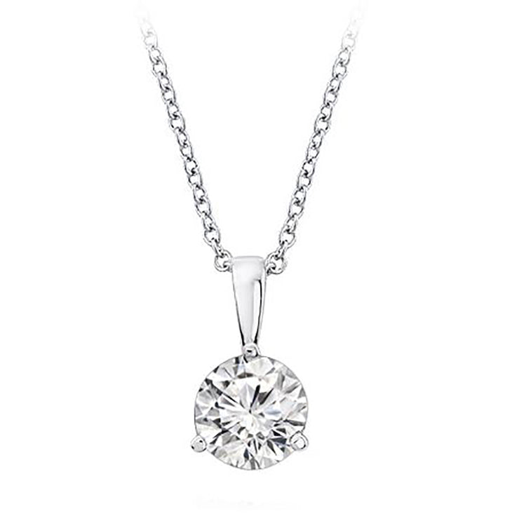 0.75 Carat Round Cut Diamond Solitaire Pendant