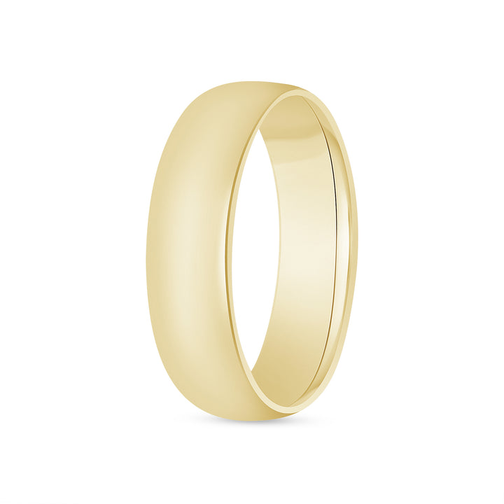 6MM Plain Silk Finish Wedding Band